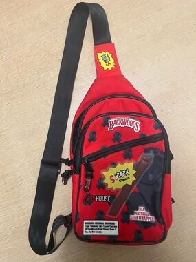 Rare Backwoods X Gashouse Collab Sling Elite Crossbody Bag Red Smell Proof Sack
